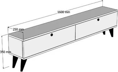 Paris Travertine TV-asztal