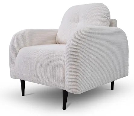 Kárpitozott CLOUDY fotel krémszínű