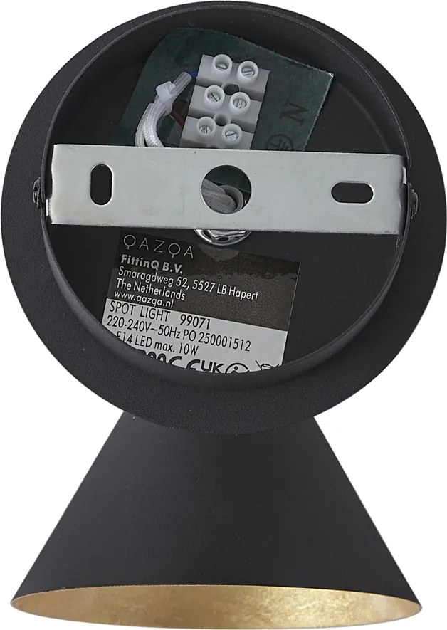 Modern spotlámpa fekete arannyal 1-lámpás - Magno