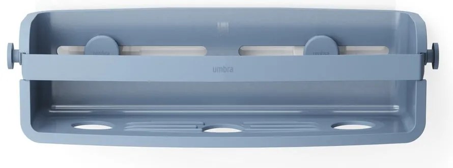 Kék öntapadós újrahasznosított műanyag fürdőszobai polc Flex – Umbra