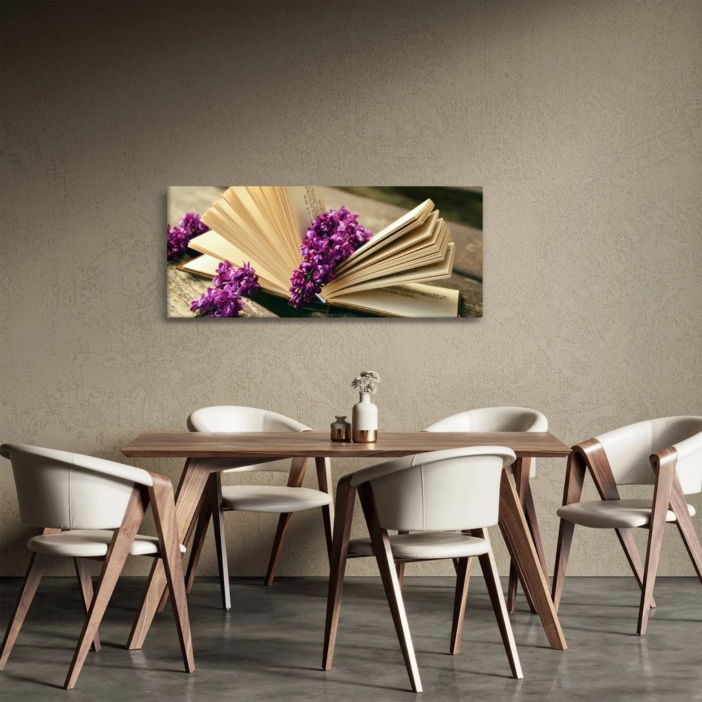 Kép egy levendula könyvről (120x50 cm)