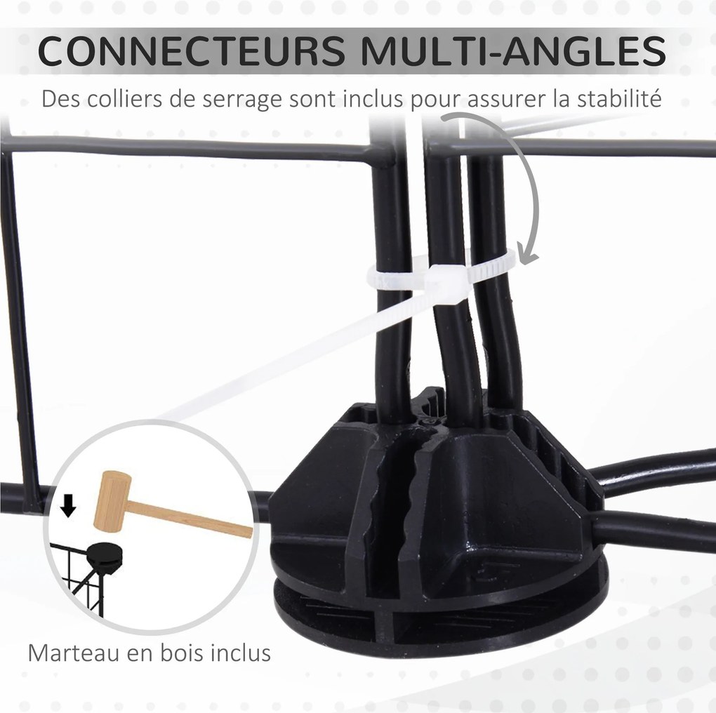 PawHut Futó és Játékkerítés Kisállatoknak, Nyúl, Tengerimalac és Rágcsálók Számára, Moduláris, Fekete | Aosom