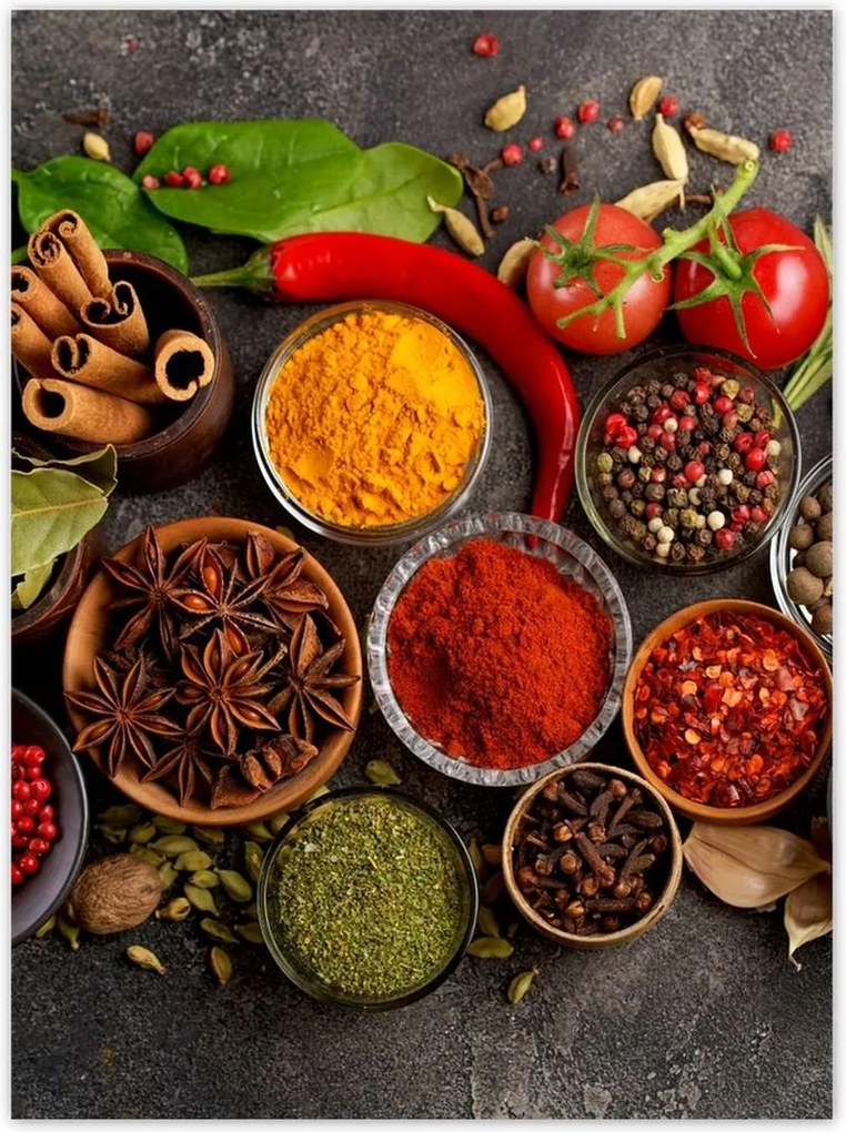 Poszterek 100x135 Rusztikus Fűszerek