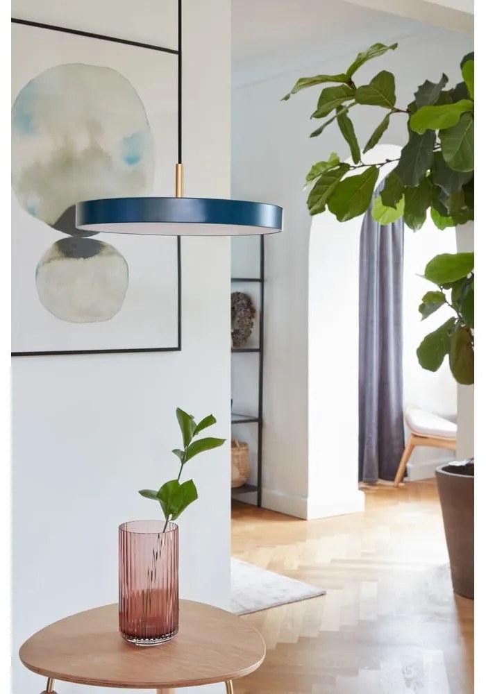 Petróleumkék LED függőlámpa fém búrával ø 31 cm Asteria Mini – UMAGE