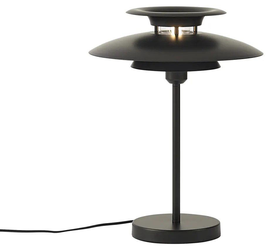 Retro asztali lámpa fekete acél 45 cm - Pauly