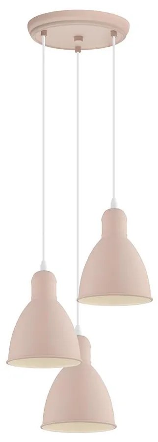 EGLO 49084 - Csillár zsinóron PRIDDY-P 3xE27/60W/230V