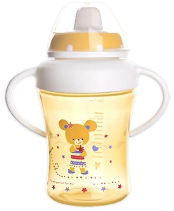 Orion ANIMAL gyermek bögre ivócsőrrel, 300 ml,  sárga