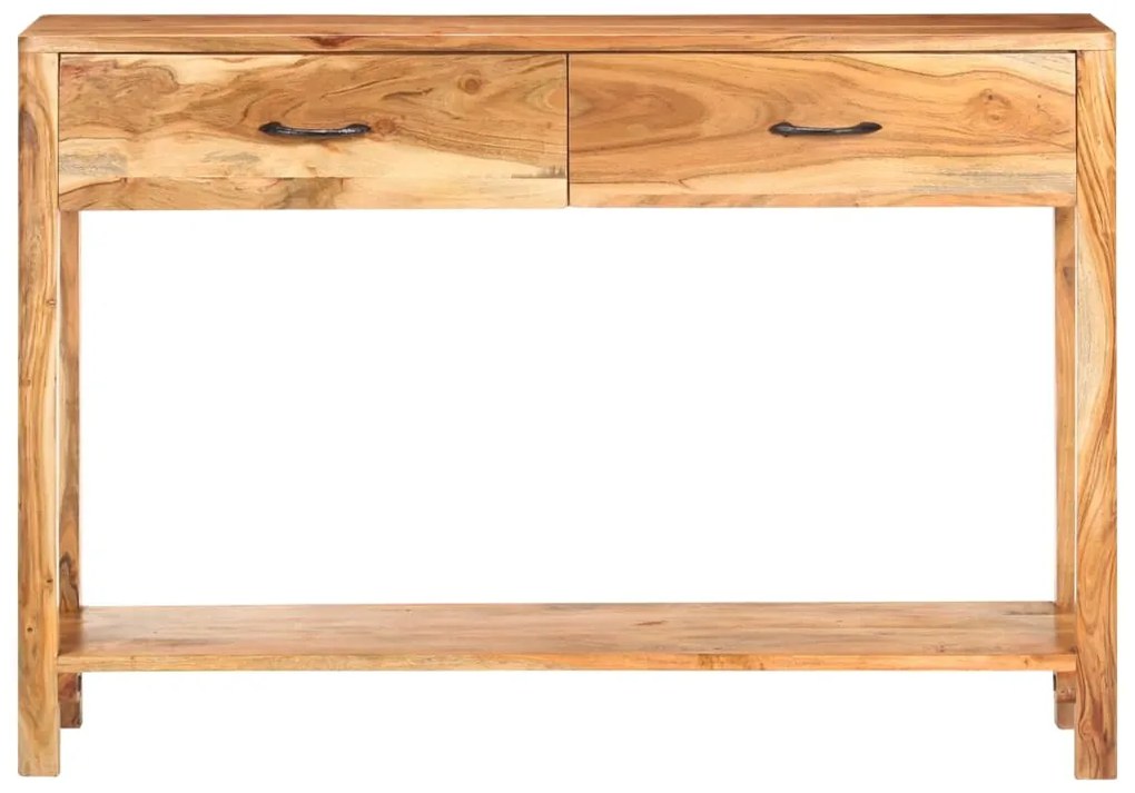 tömör akácfa tálalószekrény 110 x 30 x 75 cm