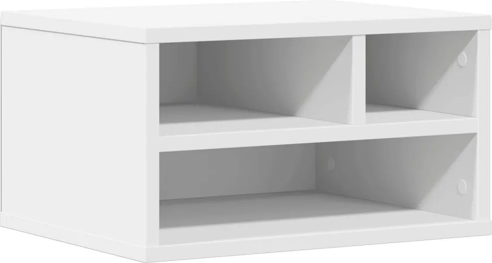 vidaXL fehér szerelt fa nyomtatóállvány 40 x 32 x 22,5 cm