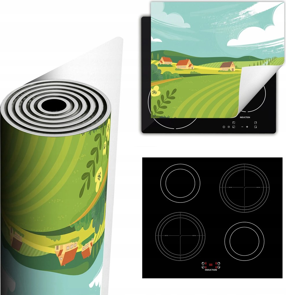 Tűzhelyvédő Szőnyeg Több Helyet Biztosít 60x52 Falu