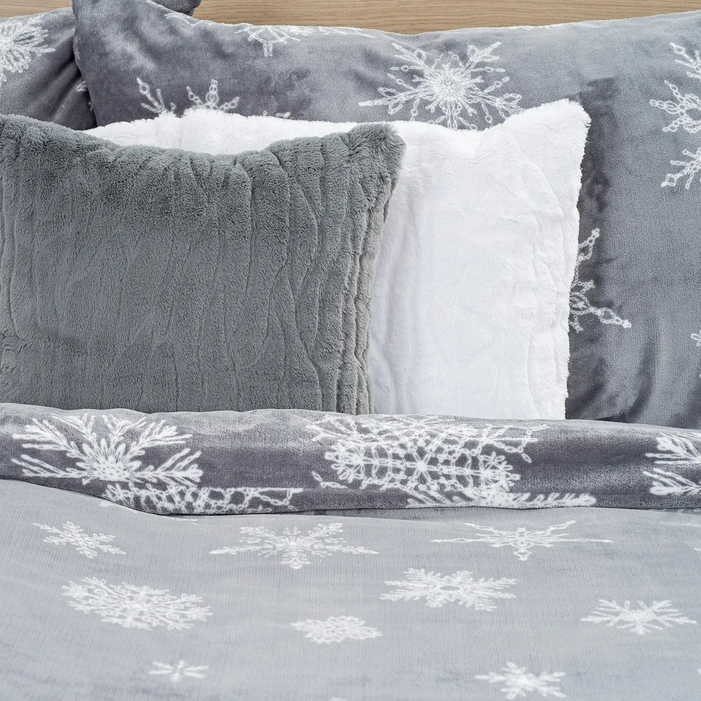 4Home Silent Snowfall mikroflanel ágynemű, 140 x 200 cm, 70 x 90 cm