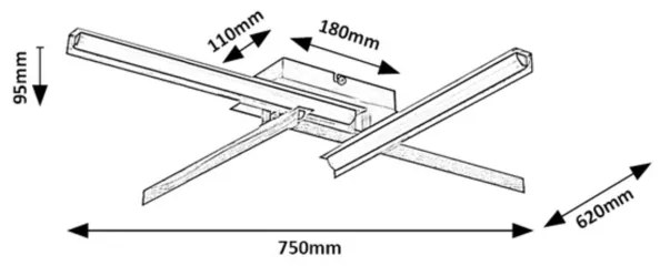 Rabalux 71145 - LED mennyezeti lámpa REMIEL LED/20W/230V 3000K