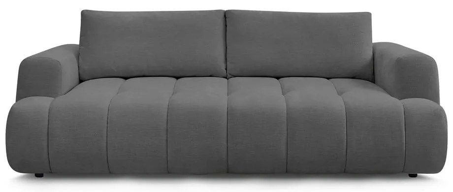 Sötétszürke kinyitható-tárolóhelyes kanapé 251 cm Fuji – Bobochic Paris