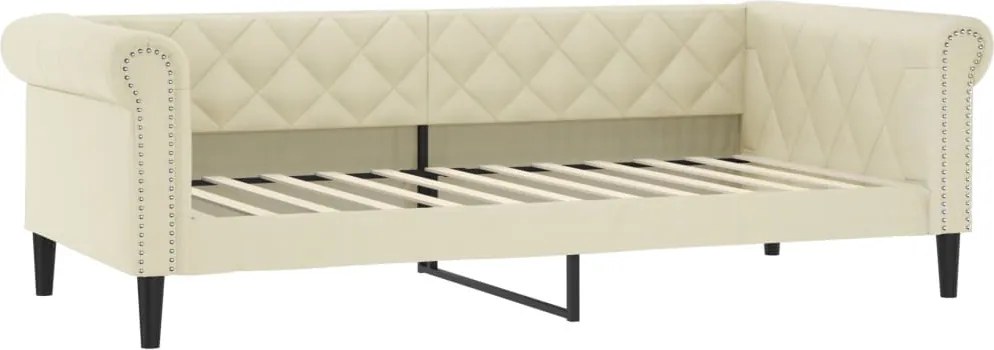 vidaXL krémszínű műbőr kanapéágy 80 x 200 cm