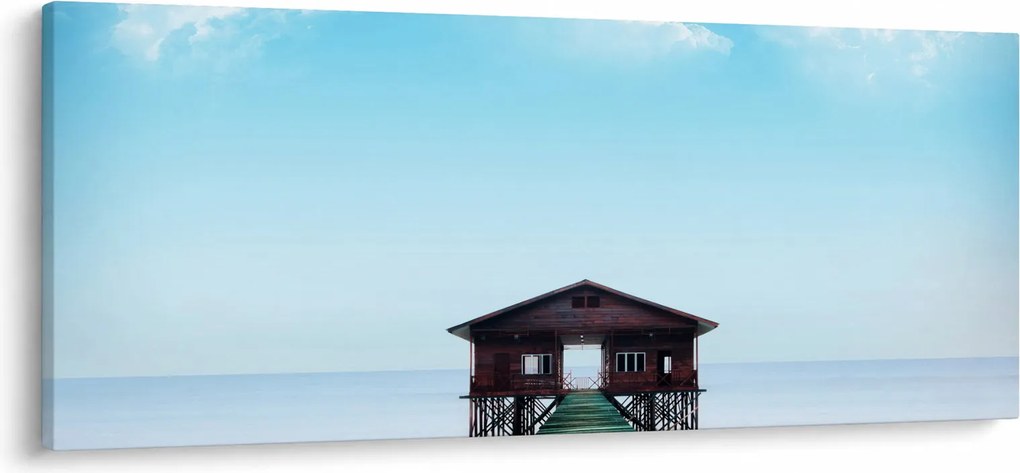 Kép a házról a tengeren (120x50 cm)