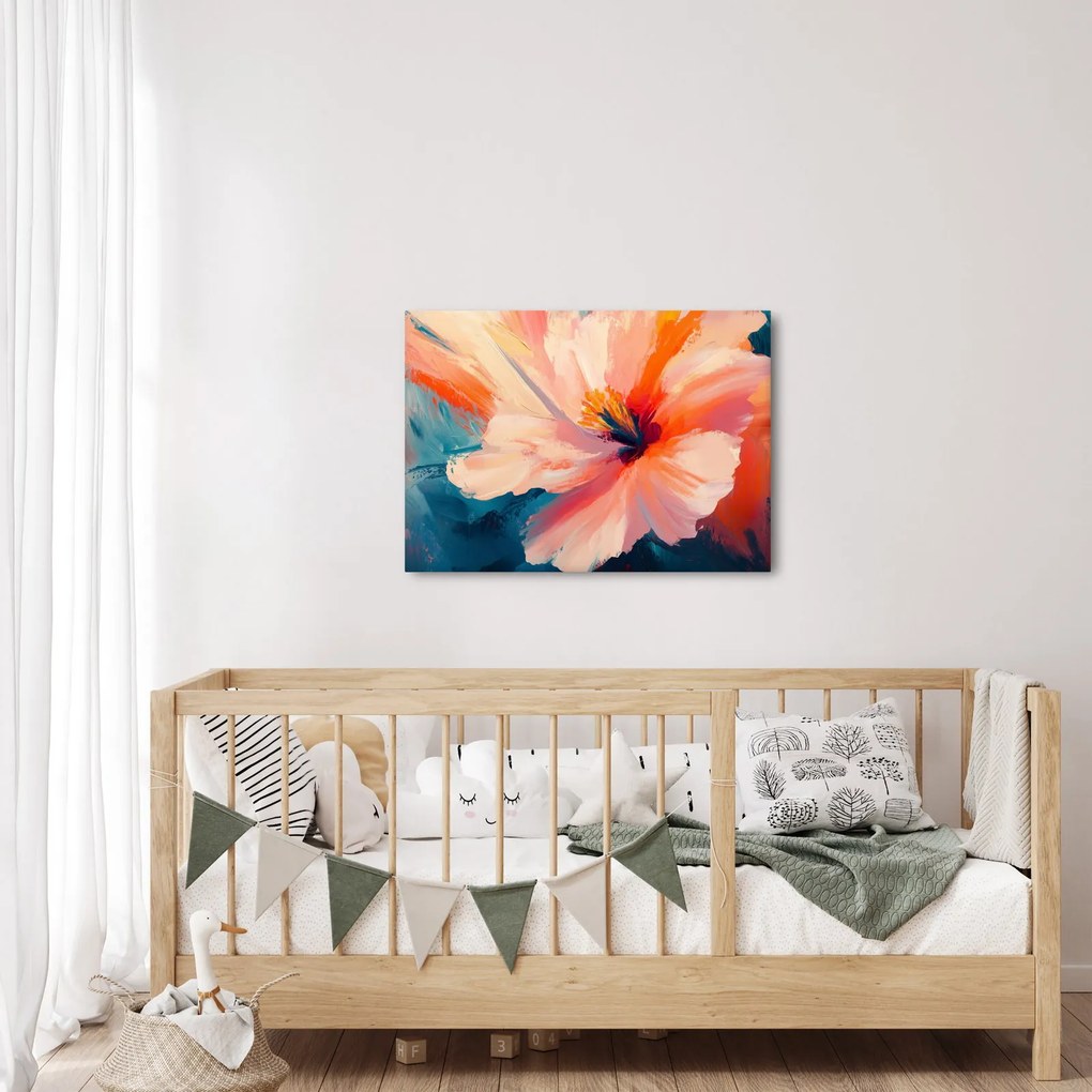Kép - Festett virág (70x50 cm)
