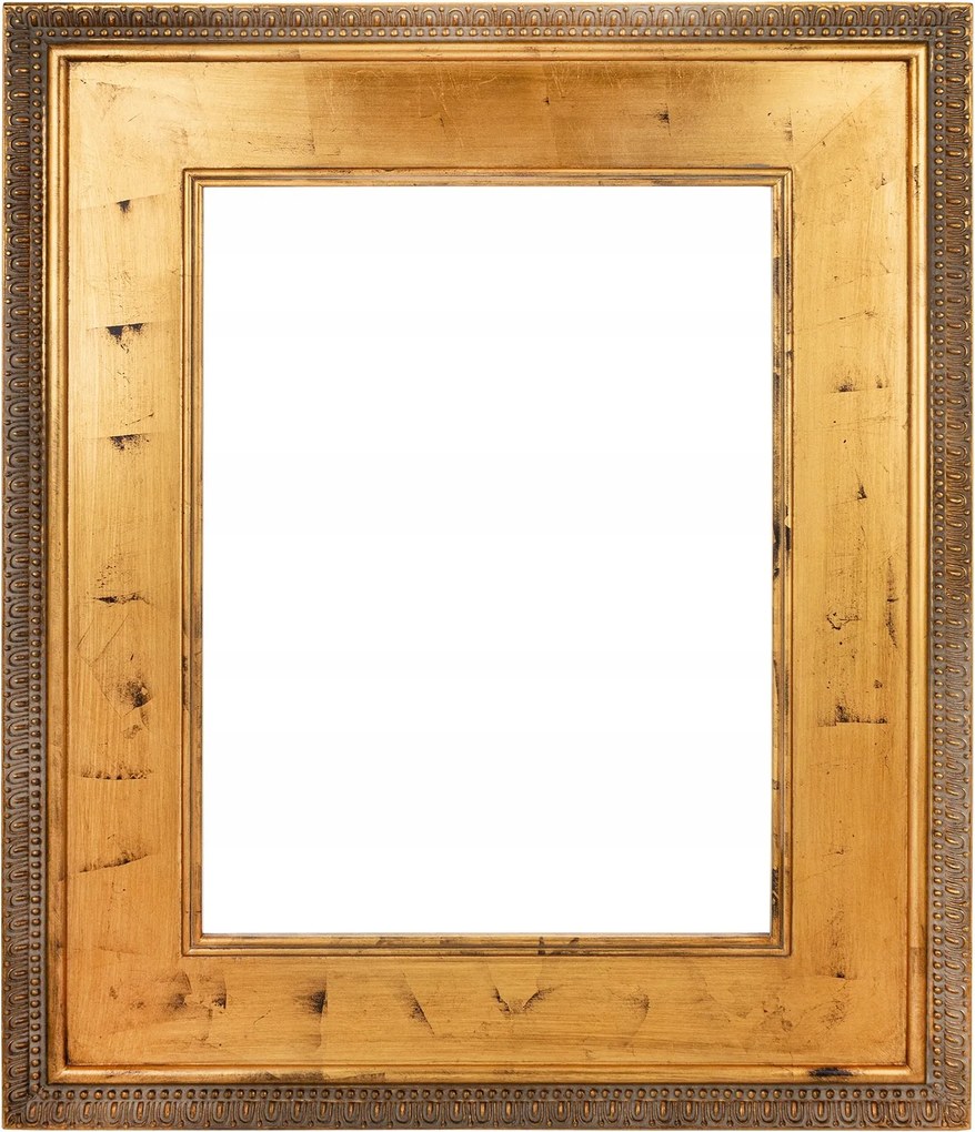 Arany antik dekoratív képkeret széles régi arany dísz