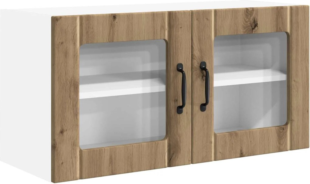 vidaXL Konyhaszekrény polcokkal Artisan tölgy 80 x 31 x 40 cm Faanyag