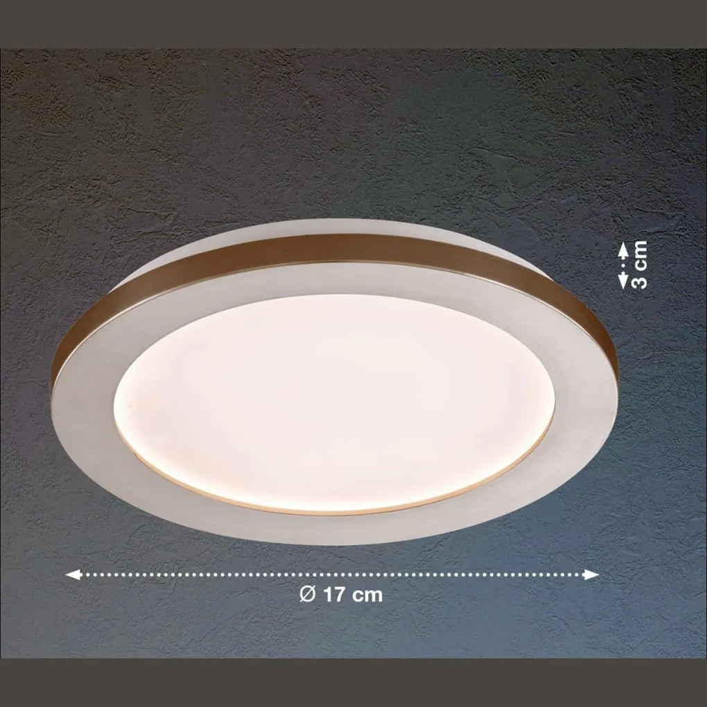 Fischer&Honsel Gotland 21174 Süllyesztett mennyezeti lámpa 1x8.5W/LED 3000K 1100 lm IP44