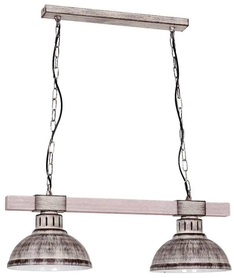 Csillár láncon HAKON 2xE27/60W/230V világos