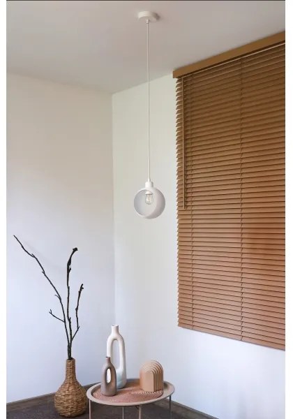 Duolla - Zsinóros függőlámpa IRONLINE 1xE27/15W/230V fehér