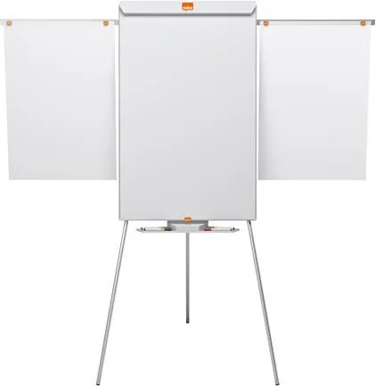Flipchart tábla, mágneses felület, 2 db segédkarral, 68x100,5 cm, NOBO Essentials, fehér (VN5693)