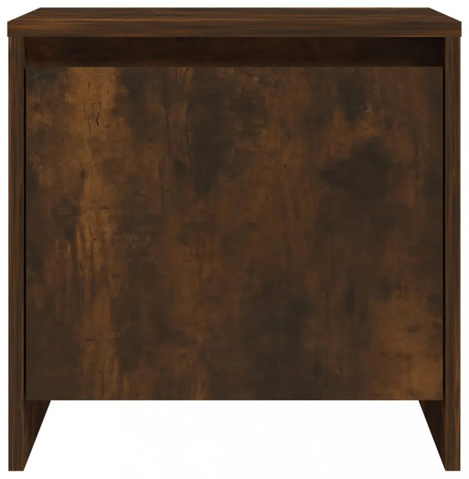 füstös tölgy színű szerelt fa éjjeliszekrény 45x34x44 cm