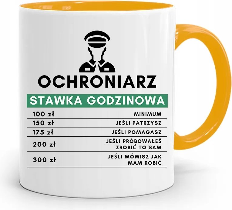 Őrző-védő Bögre Sárga Ajándék fényképes nyomattal