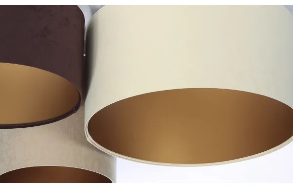 Mennyezeti lámpa SPACE 3xE27/60W/230V krém/barna/bézs