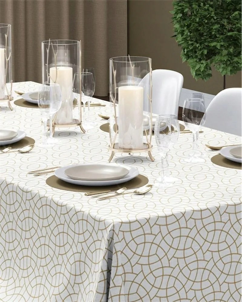 Abrosz 85x85 ekri arany geometrikus 4137