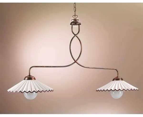 ONLI - Csillár láncon ROSINA 2xE27/22W/230V bronz