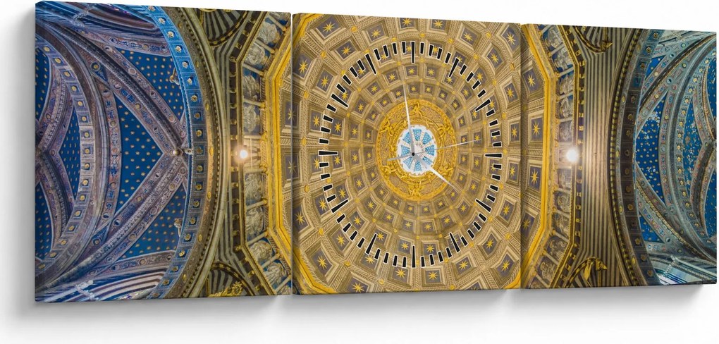 A Siena templom mennyezetének képe (órával) (90x30 cm)