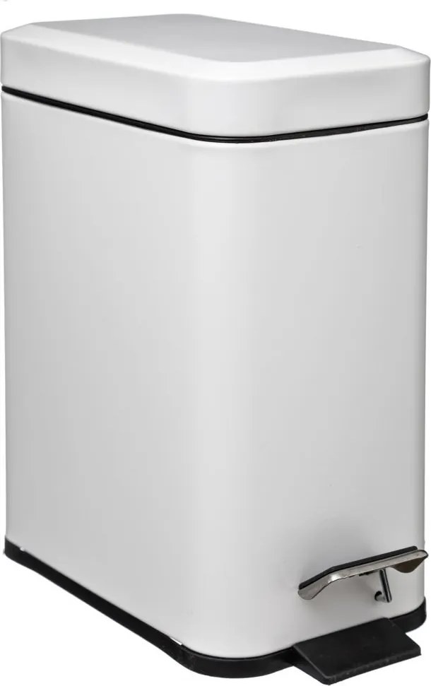 Szemeteskosár Téglalap Alakú Fém 5L Fürdőszobai