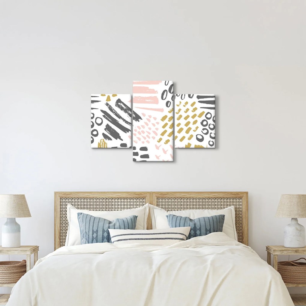 Kép - Absztrakt stroke-ok (90x60 cm)