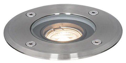 Modern kültéri talajszpot lámpa acélból, 35 mm állítható IP65 - Delux