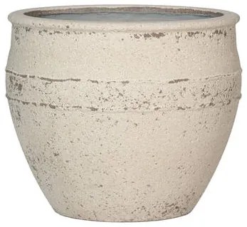 Pottery Pots Athena, krétafehér, többféle méretben – fazekas edények méretek: L: ⌀ 53,5 x 45 cm