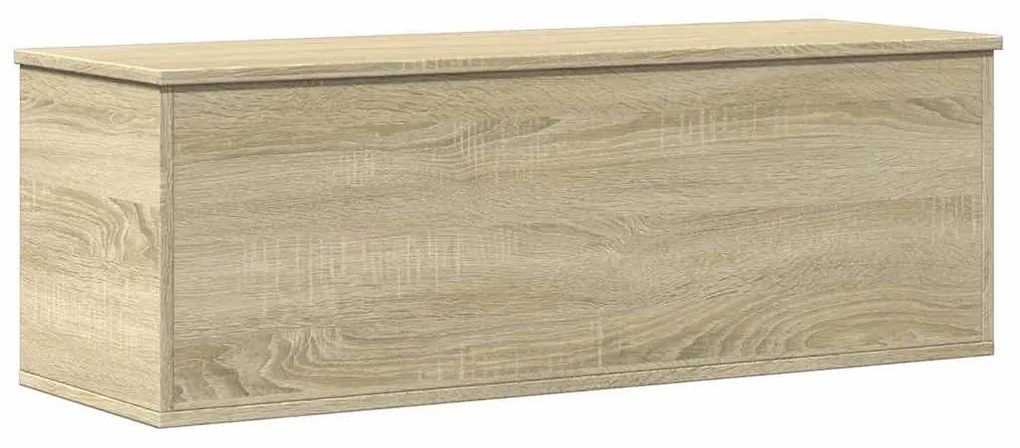 sonoma tölgy színű szerelt fa tárolóláda 102 x 35 x 35 cm