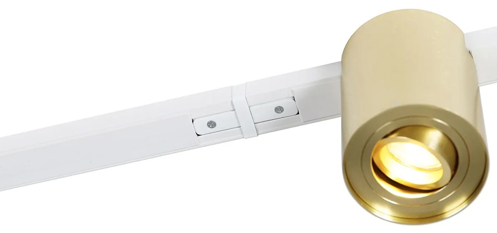 Arany és fehér sínrendszer 5 spotlámpával, 1 fázisú - Rondoo Up