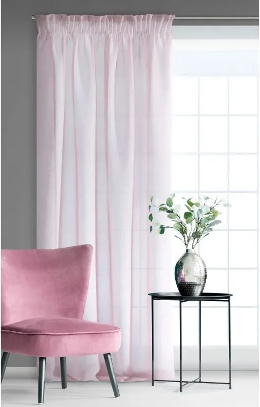 Készfüggöny szalagon 140x270cm Rózsaszín
