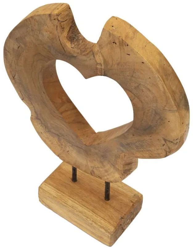 Hasi sculputre teak 28x10x38cm