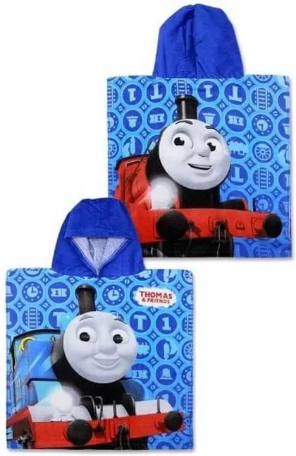 Thomas a gőzmozdony poncso törölköző kék