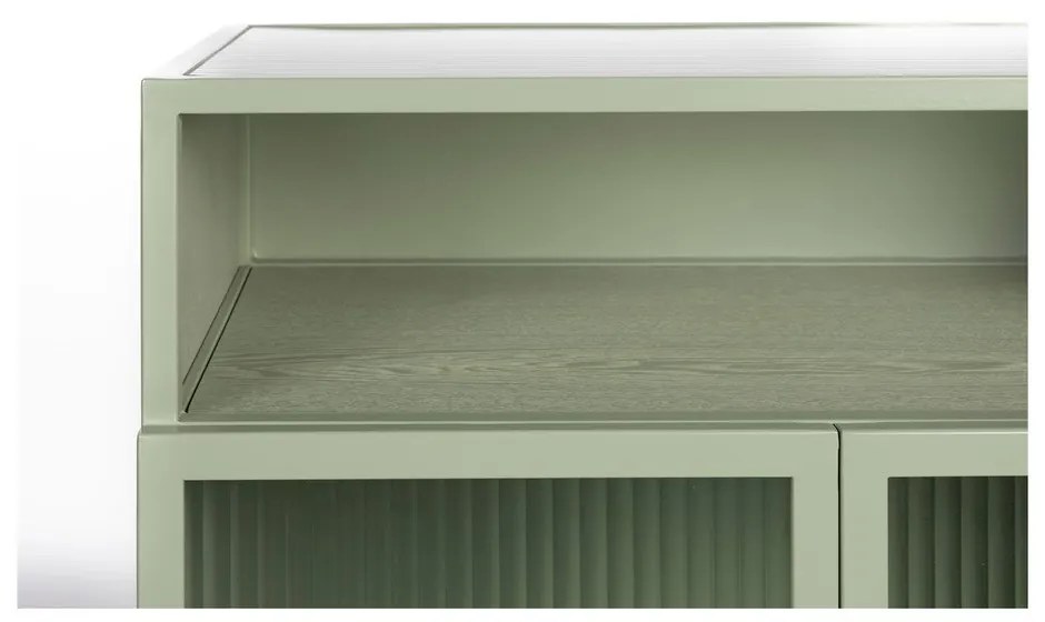 Zöld tálalószekrény 60x105 cm Herbe – White Label