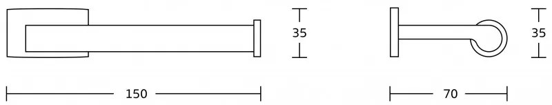 Mexen kiegészítők, ZOJA wc papír tartó, fekete, 70191333-70