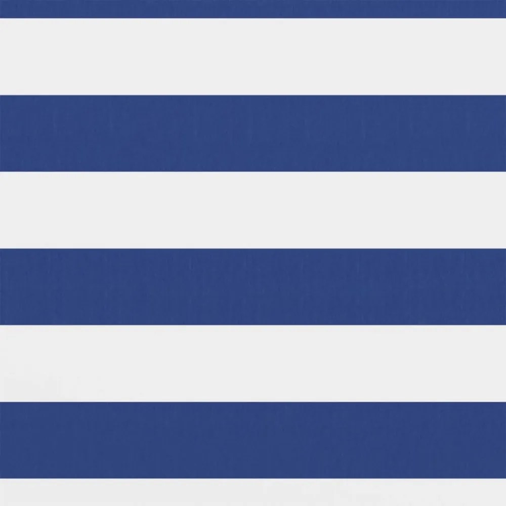 fehér-kék oxford-szövet erkélyparaván 75 x 300 cm