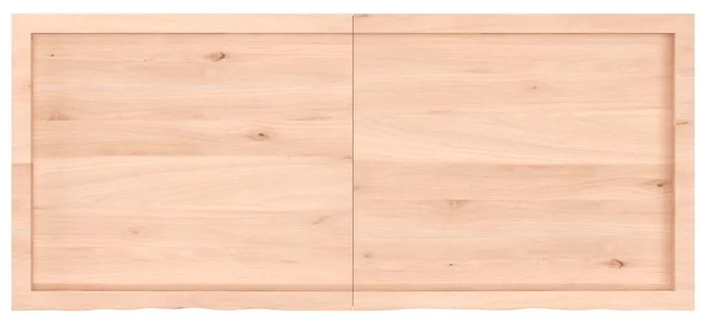 kezeletlen tömör fa fürdőszobai pult 140x60x(2-4) cm