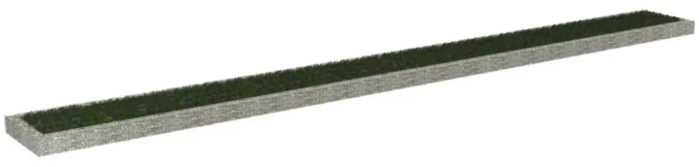 horganyzott acél gabion magaságyás 1000 x 100 x 20 cm