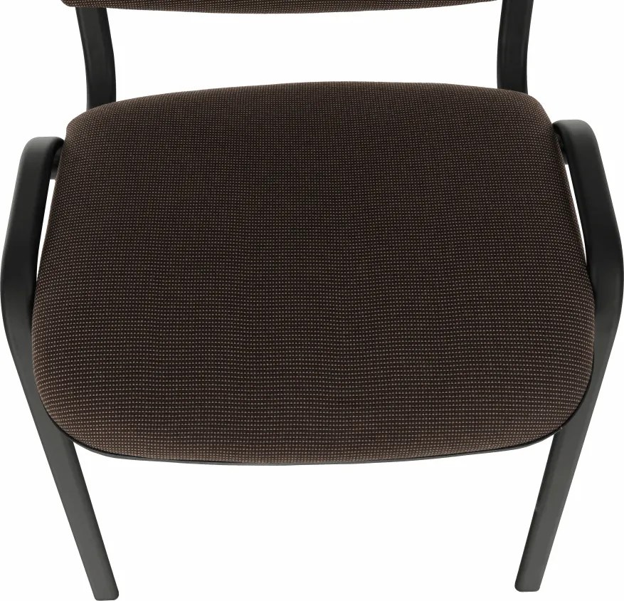 Irodai szék, barna, ISO NEW