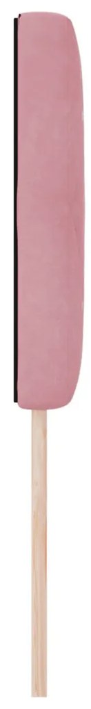 Fejtámla Kristálygombos Rózsaszín 80 cm Bársony