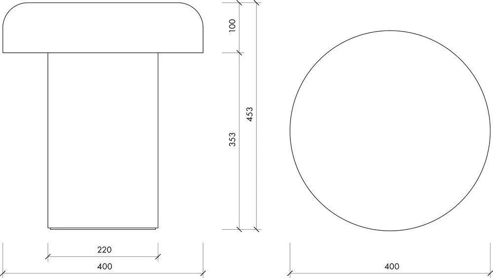 Fém kerek tárolóasztal ø 40 cm Miko – noo.ma