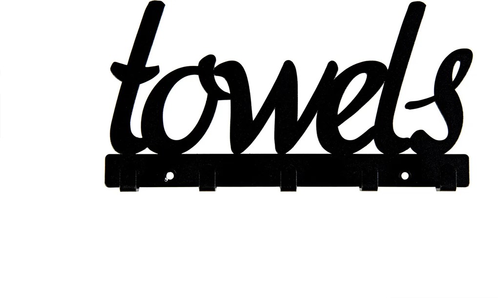 Fém fürdőszobai törölközőtartó 'towels'